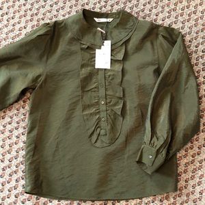 NWT ZARA Olive Green Blouson/Tunic size M
